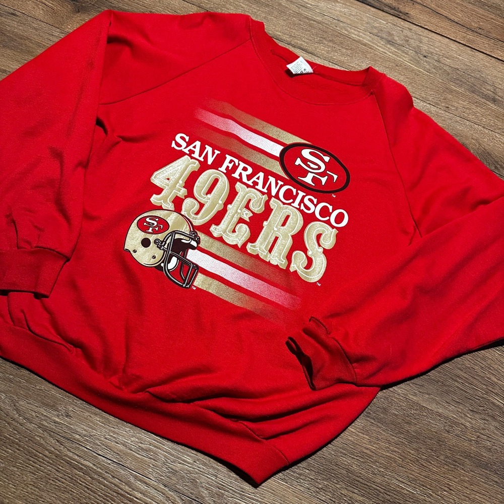 Vintage 1980s Garan San Francisco 49ers Red Sweatshirt Mens L Made in USA